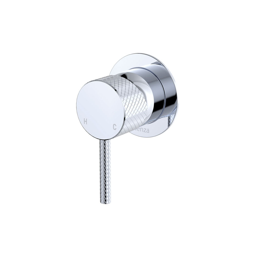 Fienza Axle Wall Mixer Small Round Plate, Chrome