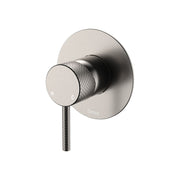Fienza Axle Wall Mixer Large Round Plate, Brushed Nickel