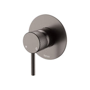 Fienza Axle Wall Mixer Small Round Plate, Gun Metal