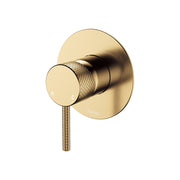 Fienza Axle Wall Mixer Large Round Plate, Urban Brass