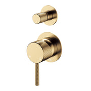Fienza Axle Wall Diverter Mixer Small Round Plates, Urban Brass