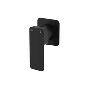 Fienza Tono Wall Mixer Smallll Square Plate, Matte Black