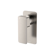 Fienza Tono Wall Mixer Large Rectangular Plate, Brushed Nickel