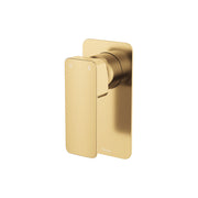 Fienza Tono Wall Mixer Large Rectangular Plate, Urban Brass
