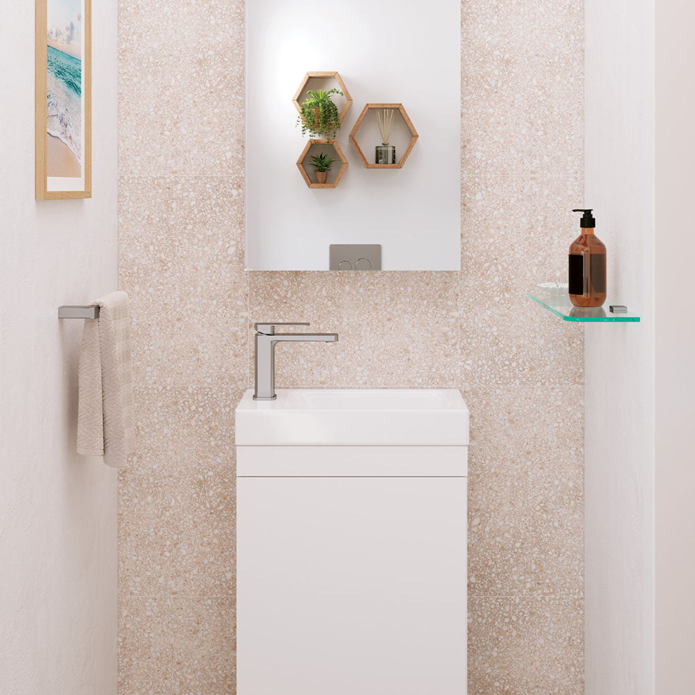 Fienza Tono Basin Mixer Eco, Brushed Nickel
