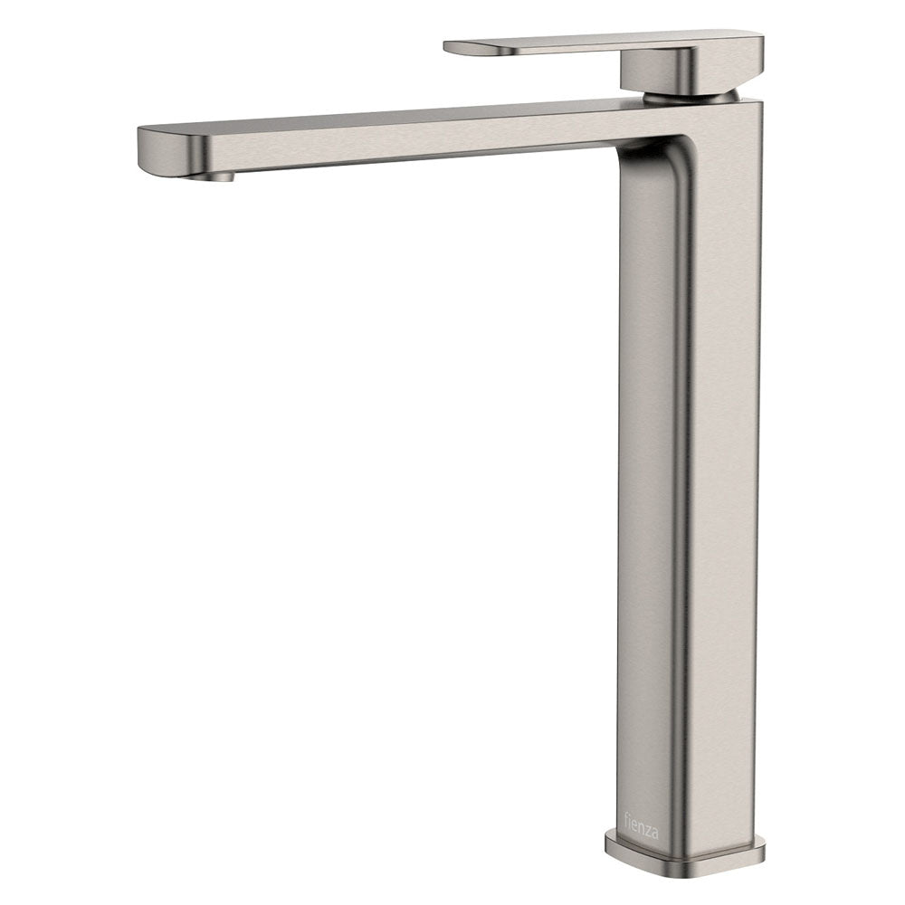 Fienza Tono Tall Basin Mixer Eco, Brushed Nickel
