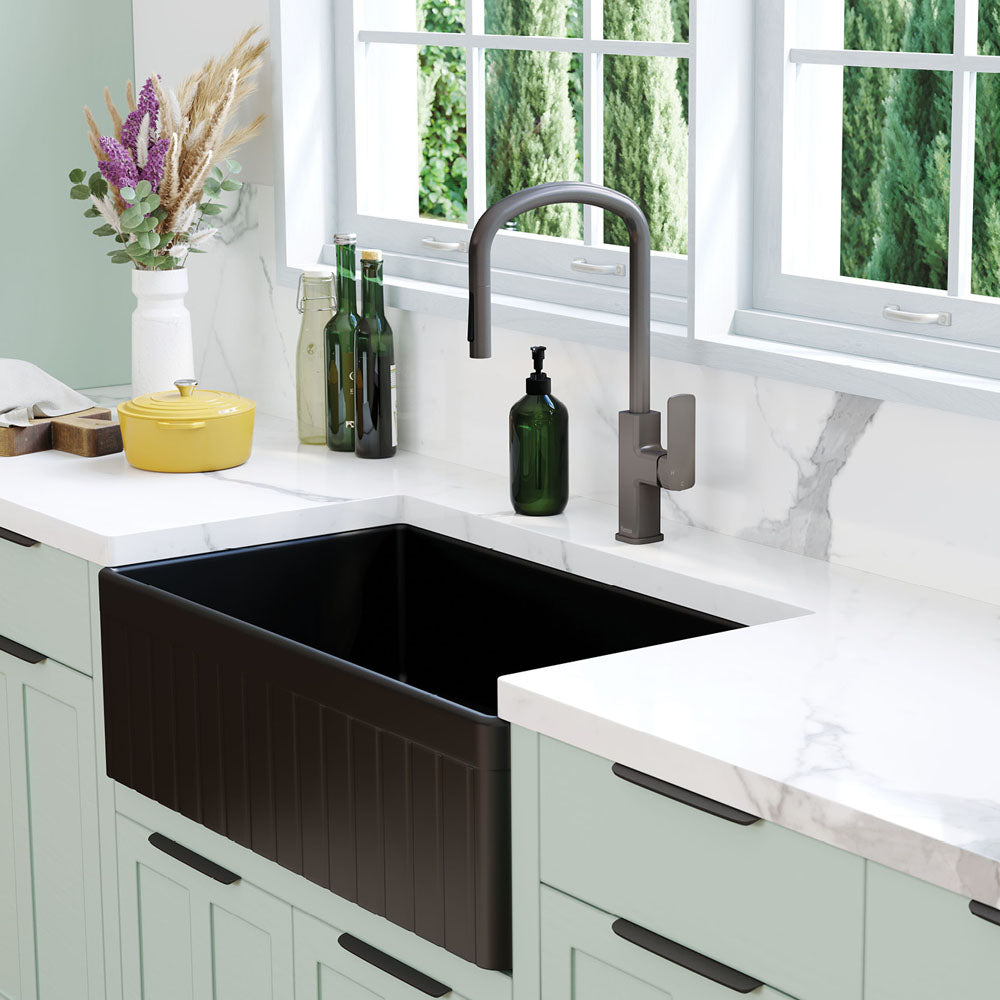 Fienza Tono Pull Out Sink Mixer, Gun Metal