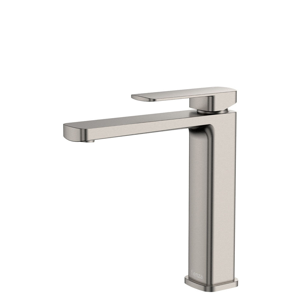 Fienza Tono Medium Basin Mixer Eco, Brushed Nickel