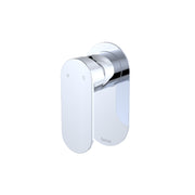 Fienza Empire Slim Wall Mixer Oval Plate Dress Kit, Chrome