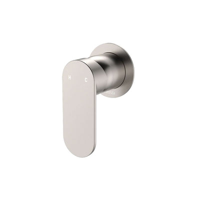 Fienza Empire Slim Wall Mixer Round Plate, Brushed Nickel