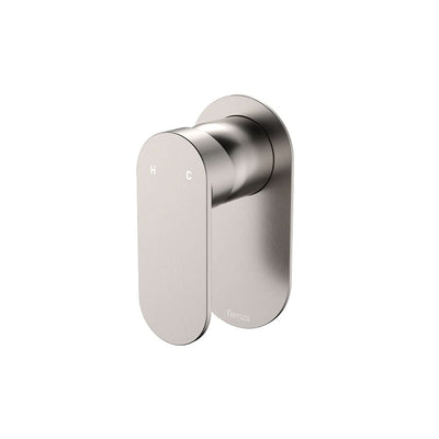 Fienza Empire Slim Wall Mixer Oval Plate, Brushed Nickel