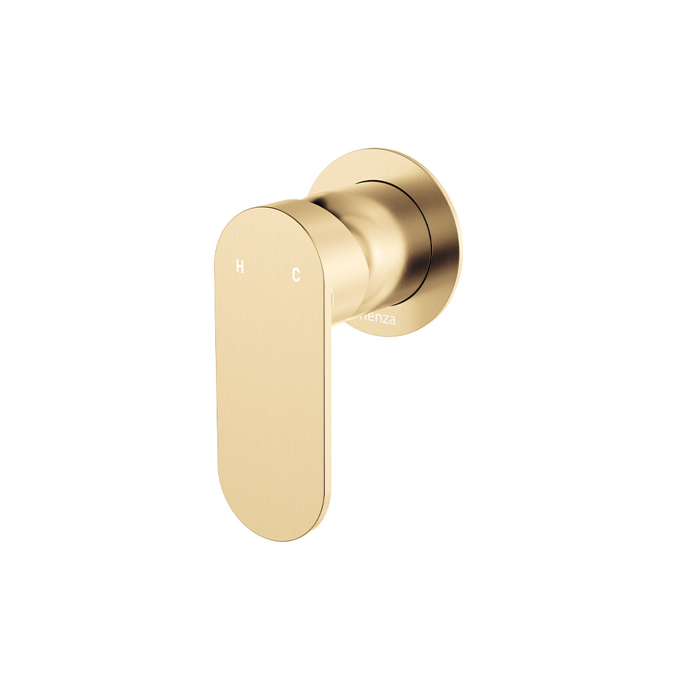 Fienza Empire Slim Wall Mixer Round Plate Dress Kit, Urban Brass