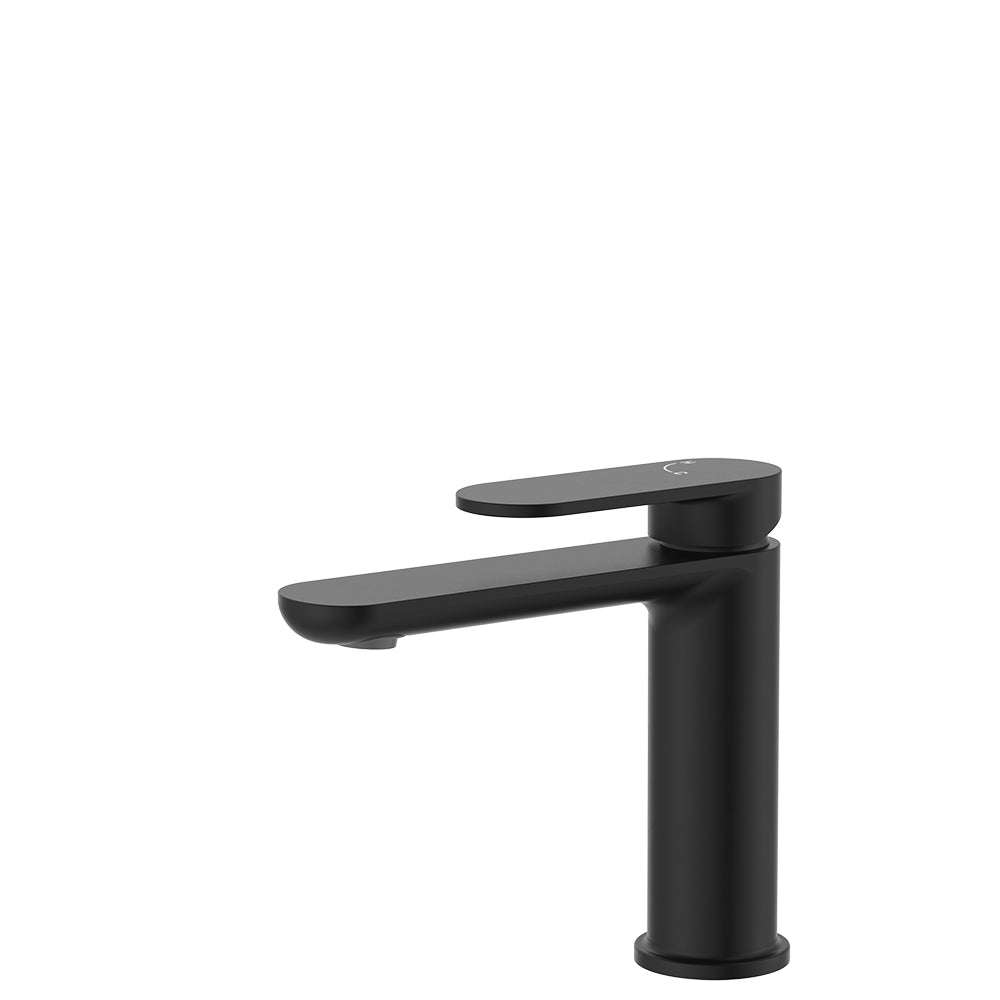 Fienza Empire Slim Basin Mixer Cold Start, Matte Black