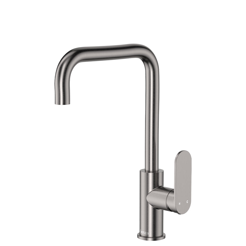 Fienza Empire Slim Sink Mixer, Gun Metal