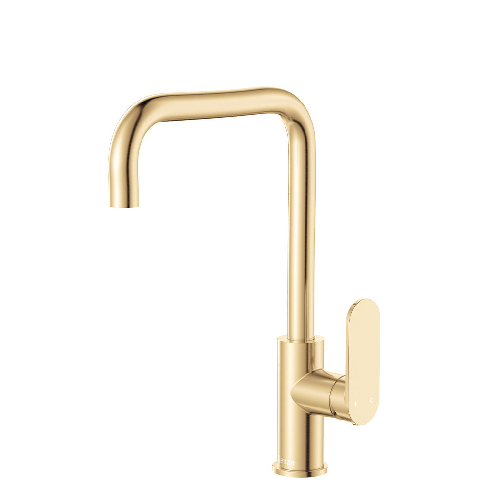 Fienza Empire Slim Sink Mixer, Urban Brass