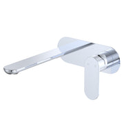 Fienza Empire Slim Basin/Bath Wall Mixer Set Oval Plate 200mm, Chrome