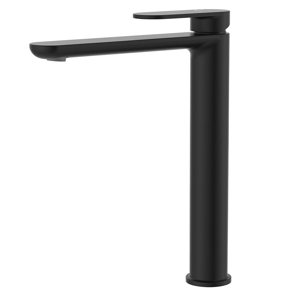 Fienza Empire Slim Tall Basin Mixer Cold Start, Matte Black