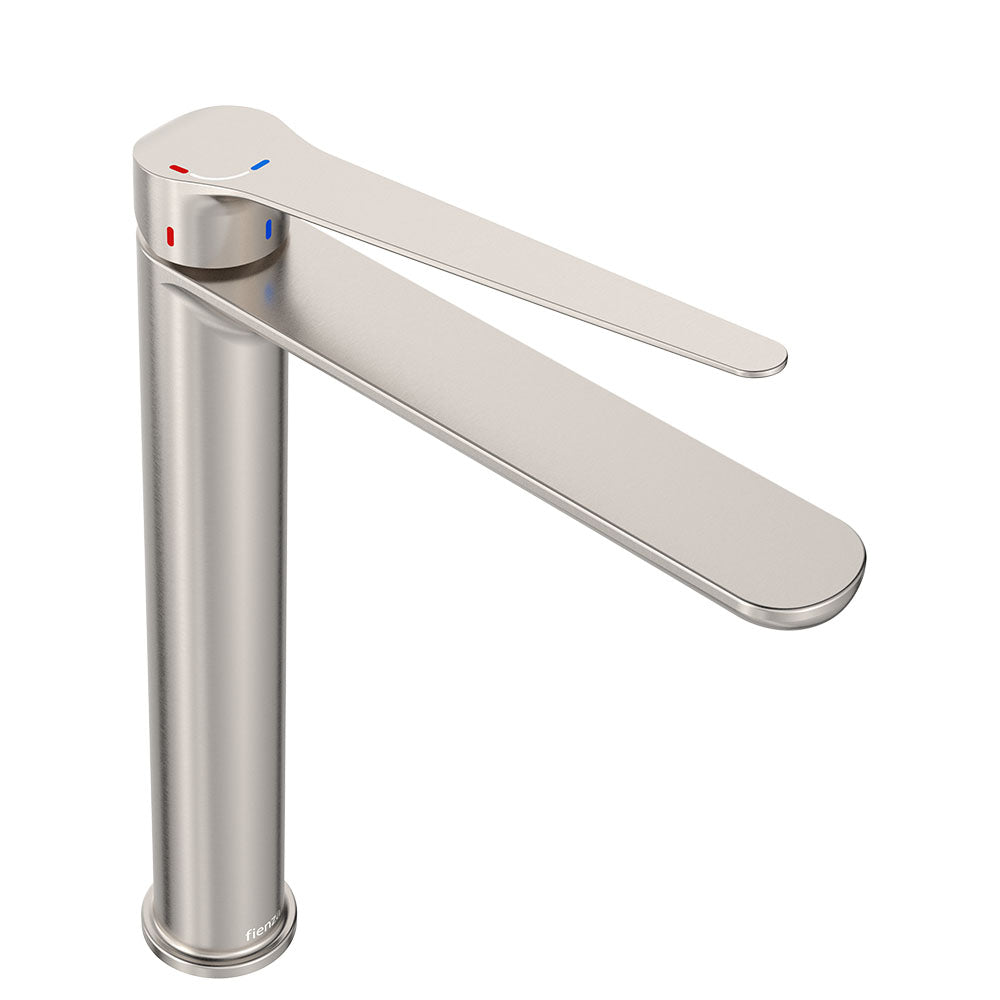Fienza Empire Care Tall Basin Mixer Cold Start, Brushed Nickel