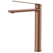 Fienza Empire Care Tall Basin Mixer Cold Start, Brushed Copper