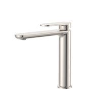 Fienza Empire Slim Medium Basin Mixer Cold Start, Brushed Nickel