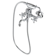 Fienza Lillian Exposed Wall Mounted Telephone Set Cross Handles, Chrome