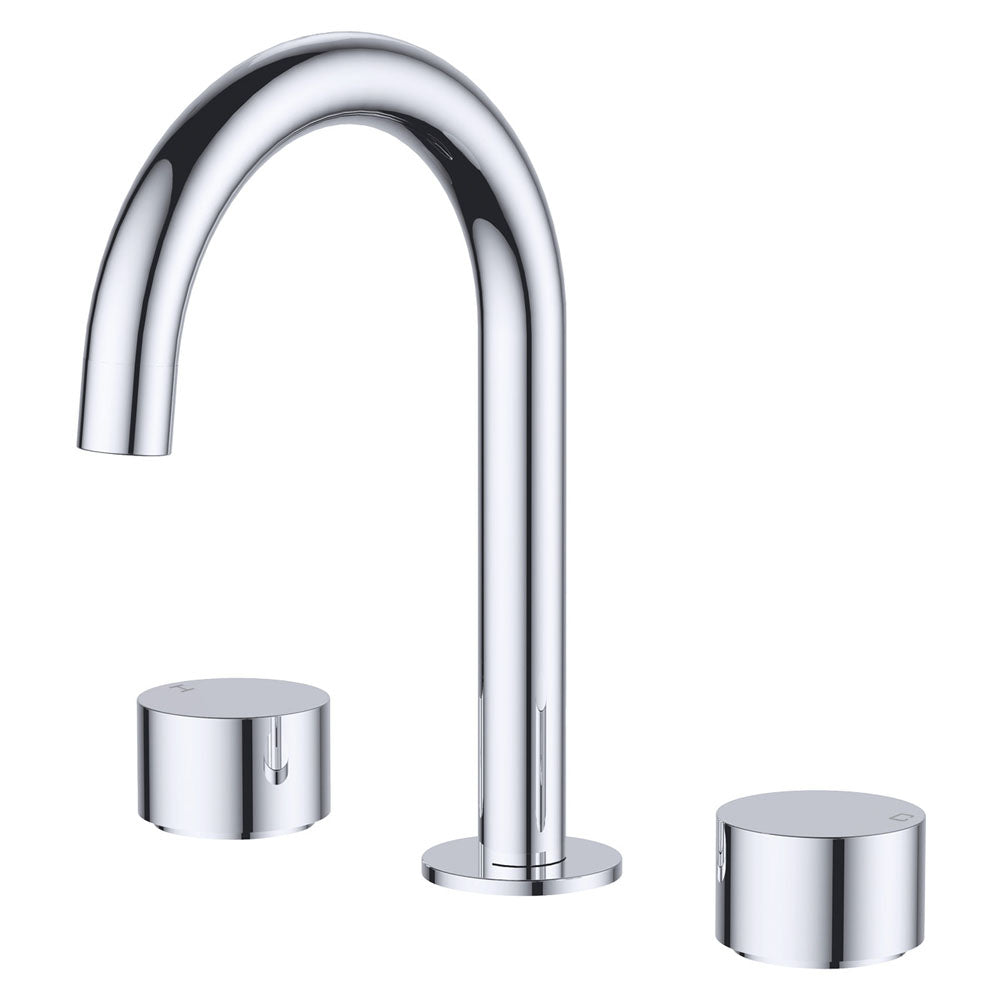 Fienza Kaya Round Hob Set Round Taps, Chrome