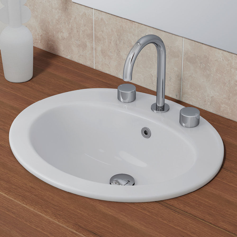 Fienza Kaya Round Hob Set Round Taps, Chrome