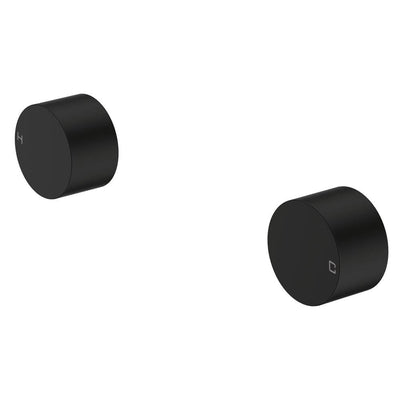 Fienza Kaya Round Wall Taps Dress Kit, Matte Black
