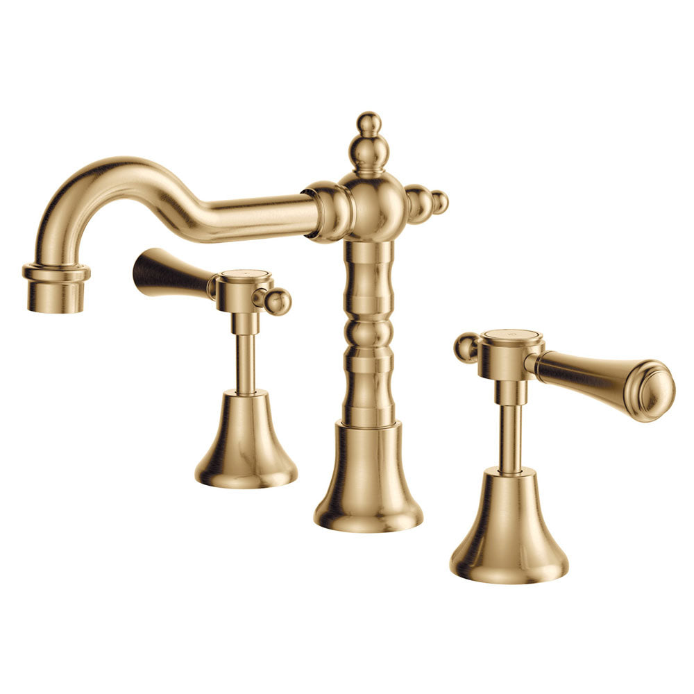 Fienza Lillian Lever Shepherd's Crook Basin Set, Urban Brass