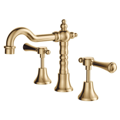 Fienza Lillian Lever Shepherd's Crook Basin Set, Urban Brass