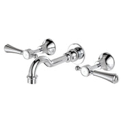 Fienza Lillian Lever Wall Basin/Bath Set, Chrome