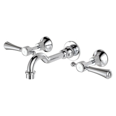 Fienza Lillian Lever Wall Basin/Bath Set, Chrome