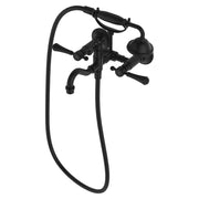 Fienza Lillian Exposed Wall Mounted Telephone Set Lever Handles, Matte Black