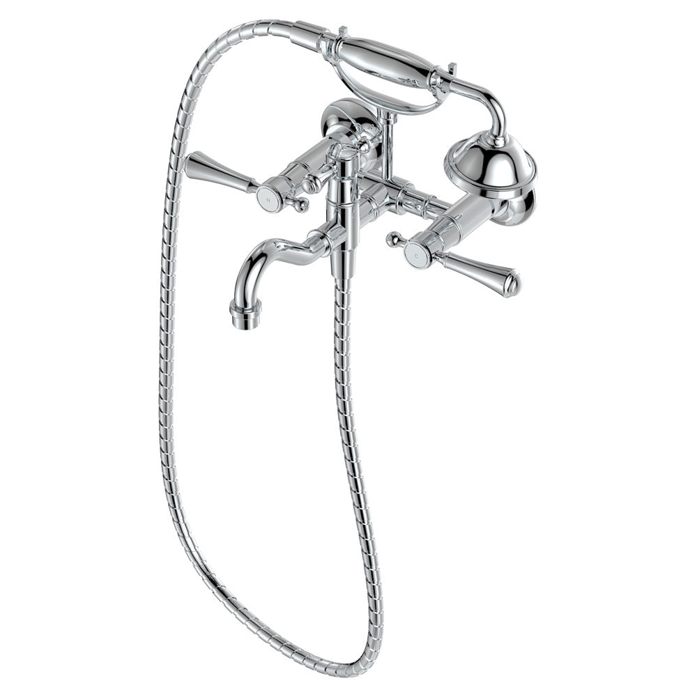 Fienza Lillian Exposed Wall Mounted Telephone Set Lever Handles, Chrome