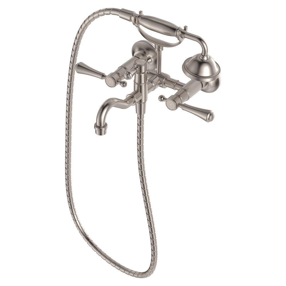 Fienza Lillian Exposed Wall Mounted Telephone Set Lever Handles, Brushed Nickel