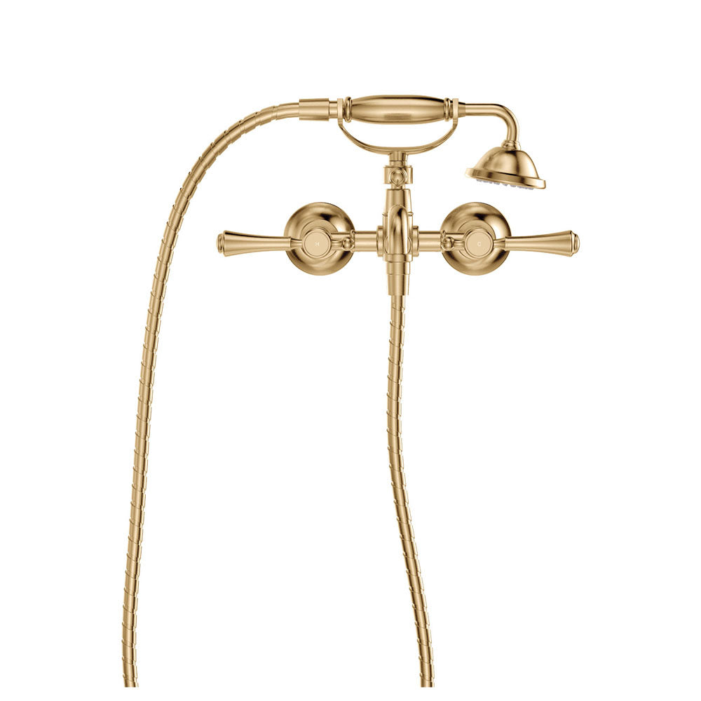 Fienza Lillian Exposed Wall Mounted Telephone Set Lever Handles, Urban Brass