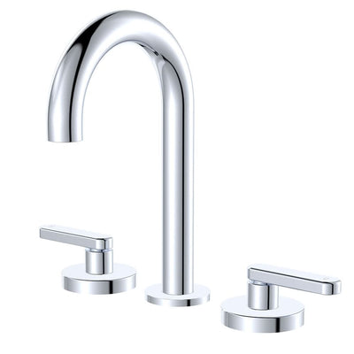 Fienza Kaya Lever Taps Round Hob Set, Chrome