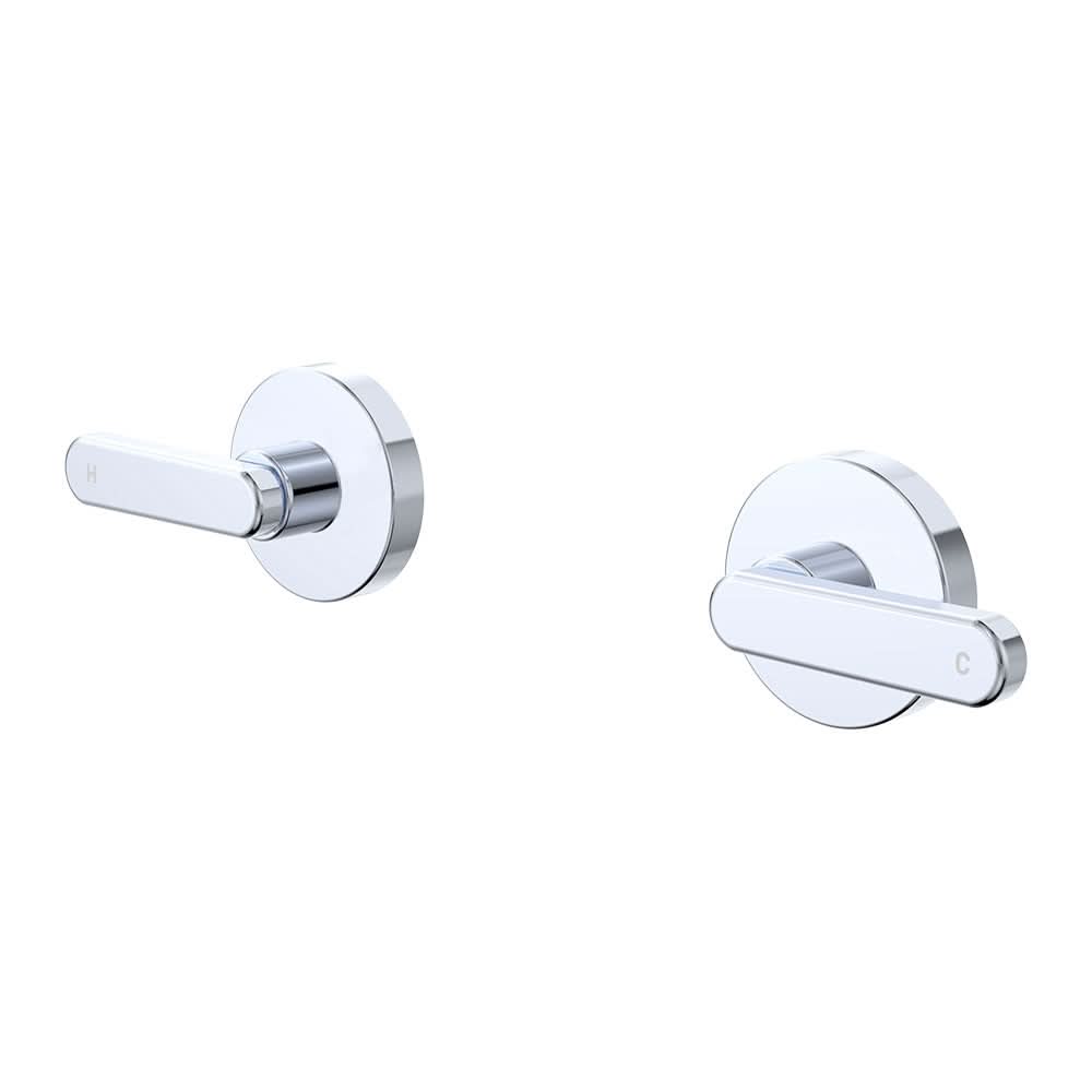 Fienza Kaya Lever Wall Taps Dress Kit, Chrome