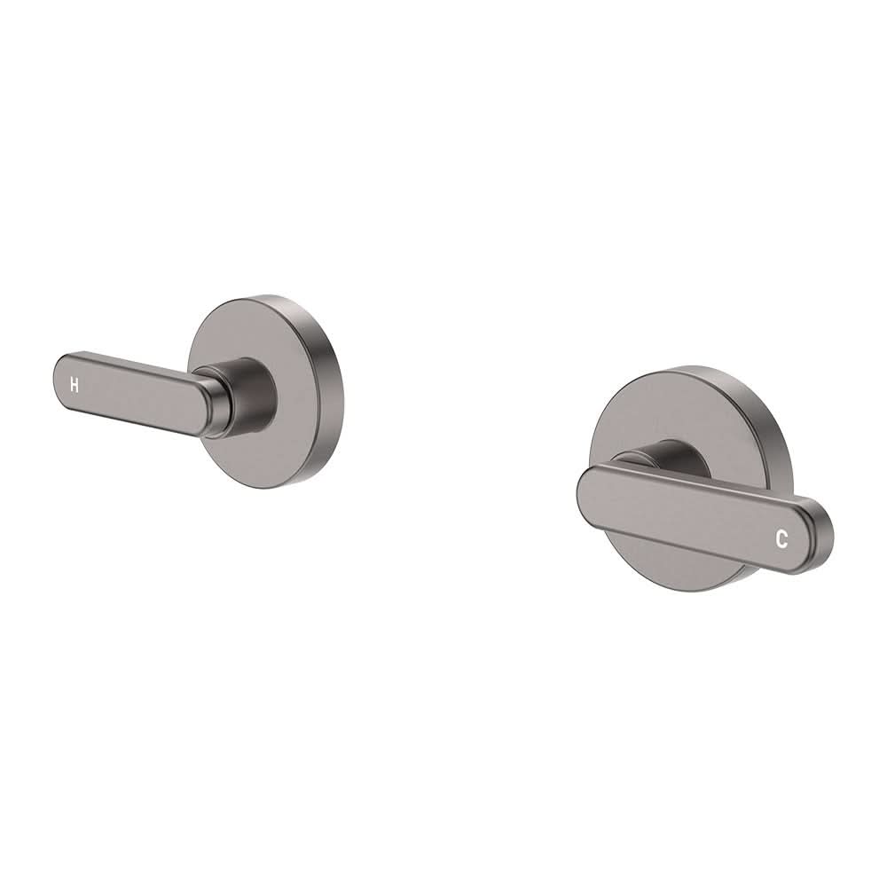 Fienza Kaya Lever Wall Taps Dress Kit, Gun Metal