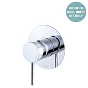 Fienza Kaya Wall Mixer Dress Kit Set Large Round Plate, Chrome