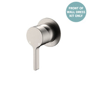 Fienza Sansa Wall Mixer Dress Kit Set Round Plate, Brushed Nickel