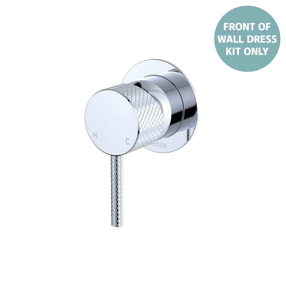 Fienza Axle Wall Mixer Small Round Plate, Chrome