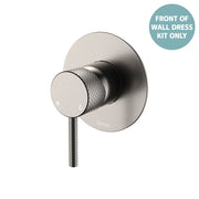Fienza Axle Wall Mixer Dress Kit Set Large Round Plate, Brushed Nickel