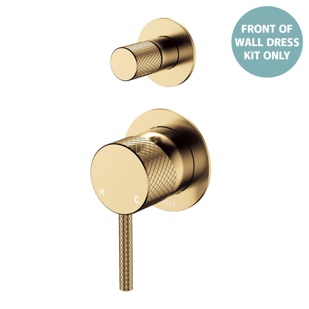 Fienza Axle Wall Diverter Mixer Small Round Plates, Urban Brass