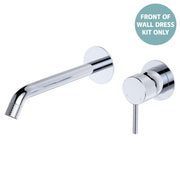 Fienza Axle Basin/Bath Wall Mixer Dress Kit 200mm Outlet Round Plate, Chrome