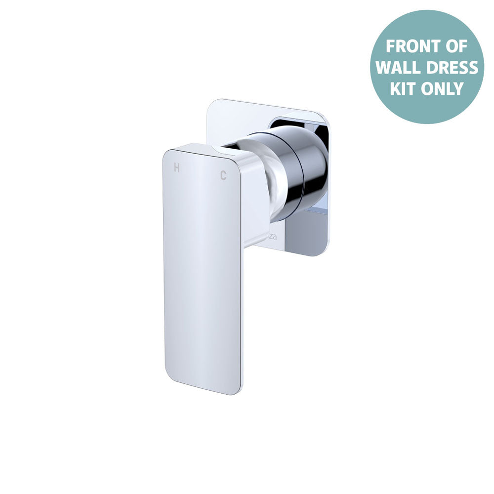 Fienza Tono Wall Mixer Small Square Plate, Chrome