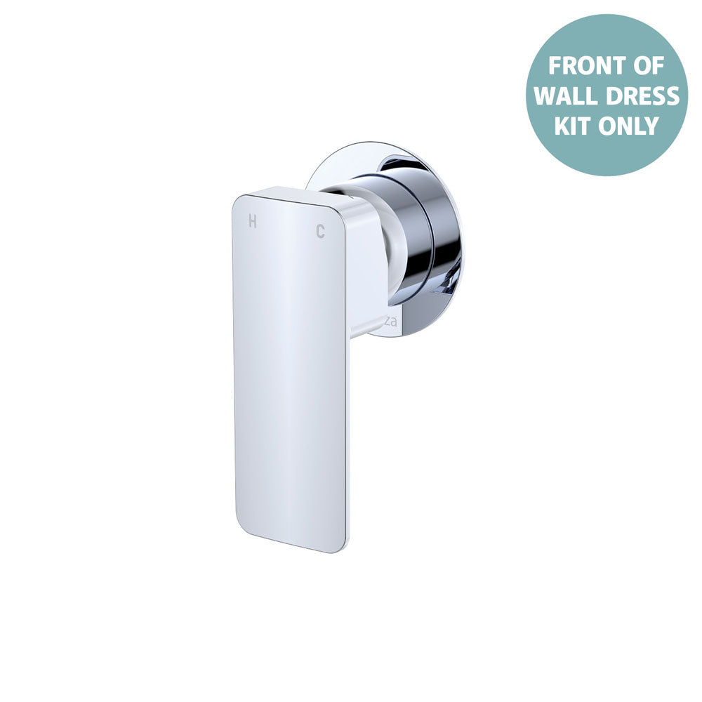 Fienza Tono Wall Mixer Dress Kit Large Rectangular Plate, Chrome