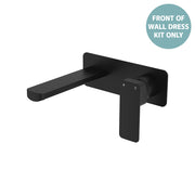 Fienza Tono Basin/Bath Wall Mixer Set Dress Kit Lg Rectangular Plate 160mm, Matte Black