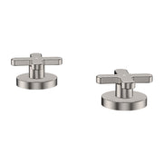 Fienza Kaya Cross Hob Taps Dress Kit, Brushed Nickel