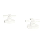Fienza Kaya Cross Hob Taps Dress Kit, Matte White